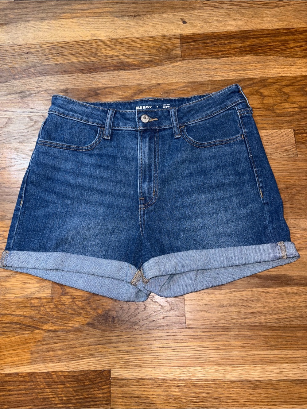 Old Navy Dark high rise wow Jean Shorts